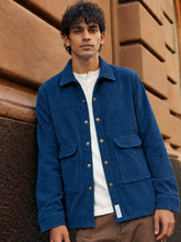 Signal | Royal blue unisex corduroy shacket