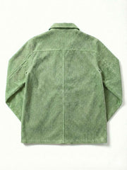 Corduroy Oversized Shacket_Mint Green
