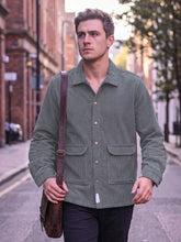 In-between | Grey unisex corduroy shacket