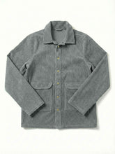 In-between | Grey unisex corduroy shacket