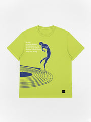 Frequency - Lime green, oversized casual T-shirt