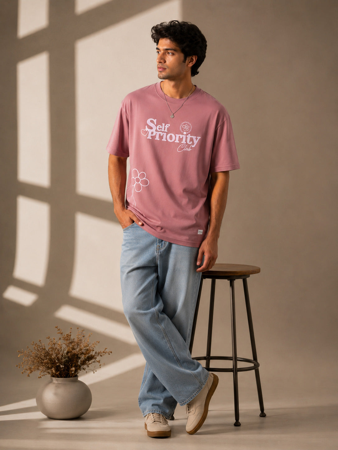 Self Priority | Supima cotton, Unisex, Oversized crew neck Tshirt