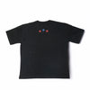 I wonder, black oversized crew neck tshirt