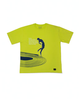Frequency - Lime green, oversized casual T-shirt