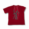 Life web - Red bold print, spiderman inspired casual oversized T-shirt