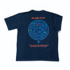 Maru effect - Navy blue, minimalistic print, oversized T-shirt