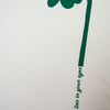 Kindness, flower design cream color oversized crew neck tshirt