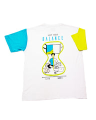 It’s time - Color block, puff print detail, oversized casual T-shirt