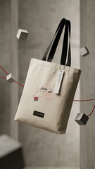 Life Web Canvas Tote