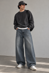 Grey Faded, Unisex Jeans
