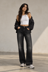 Black- Straight fit jeans