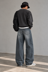 Grey Faded, Unisex Jeans