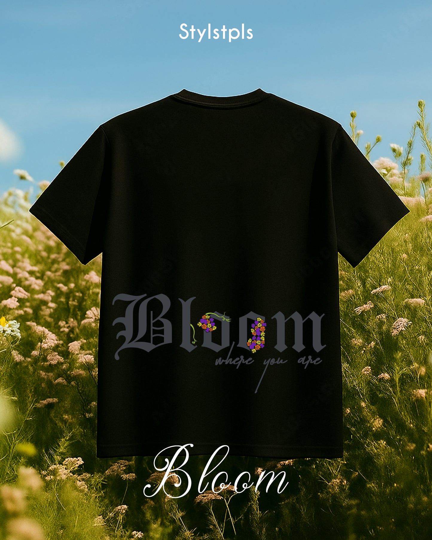 Bloom where you are | Supima cotton, Unisex, Oversized crew neck Tshirt