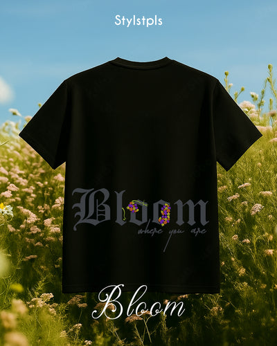 Bloom where you are | Supima cotton, Unisex, Oversized crew neck Tshirt