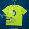 Frequency - Lime green, oversized casual T-shirt