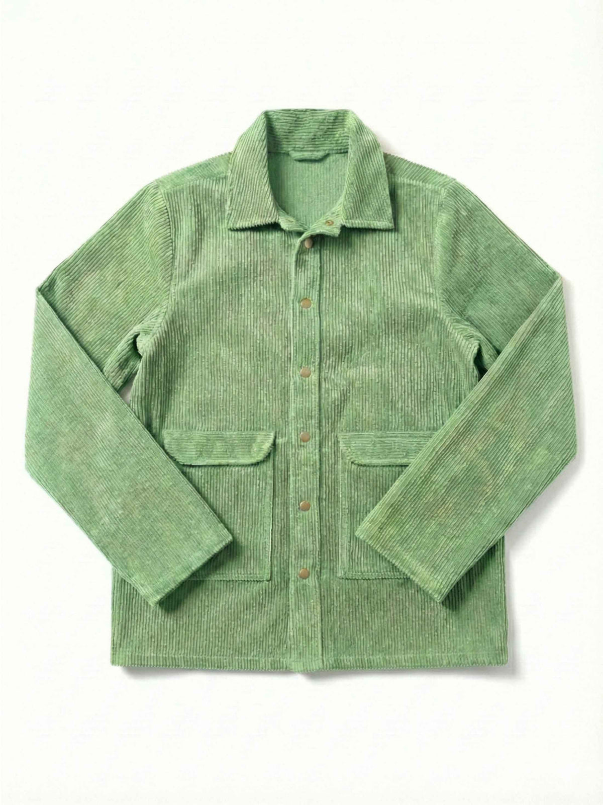 Corduroy Oversized Shacket_Mint Green
