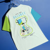 It’s time - Color block, puff print detail, oversized casual T-shirt