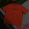 Life web - Red bold print, spiderman inspired casual oversized T-shirt