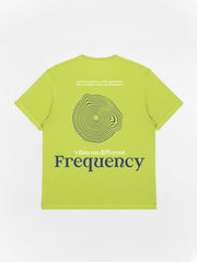 Frequency - Lime green, oversized casual T-shirt