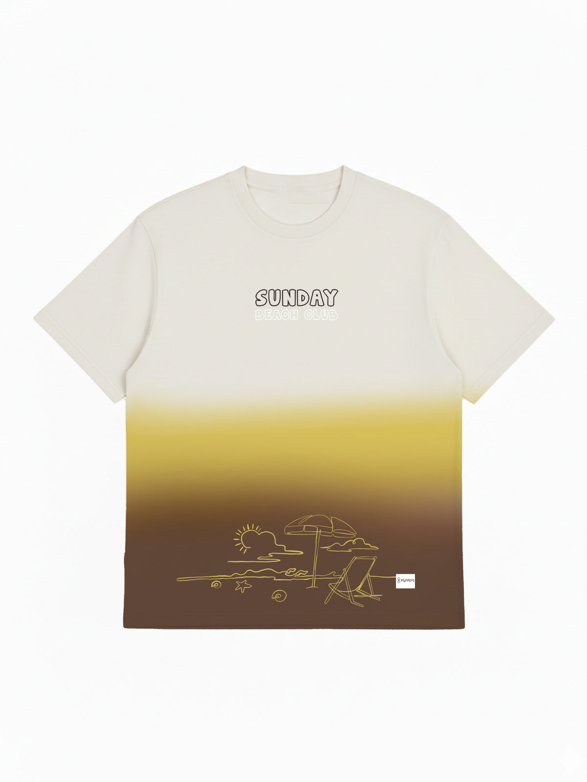 Sunday Club | Organic cotton, Unisex, Oversized crew neck Tshirt